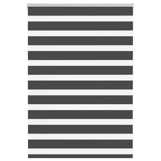 Zebra rullegardin sort 100x100 cm stofbredde 95,9 cm polyester