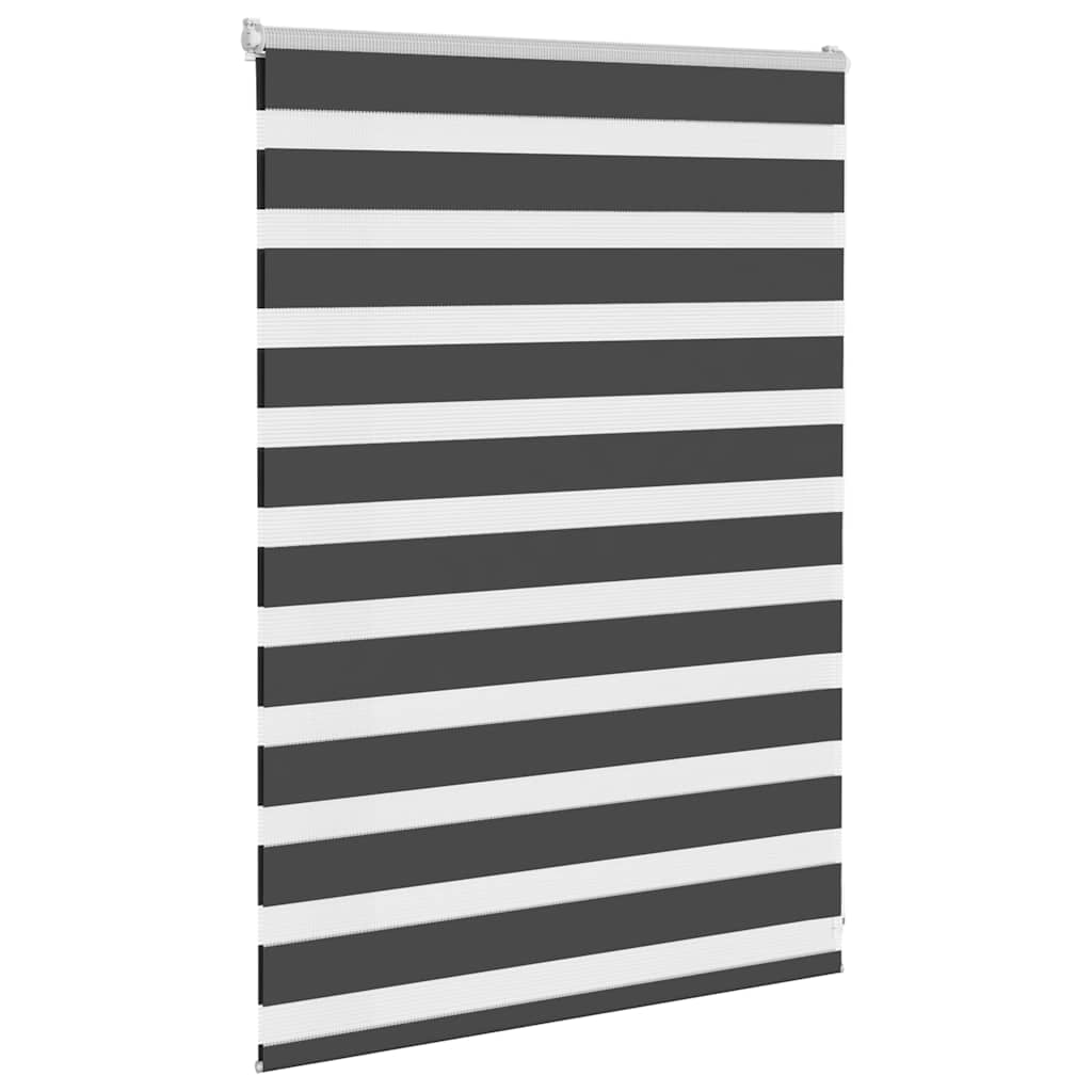 Zebra rullegardin sort 100x100 cm stofbredde 95,9 cm polyester