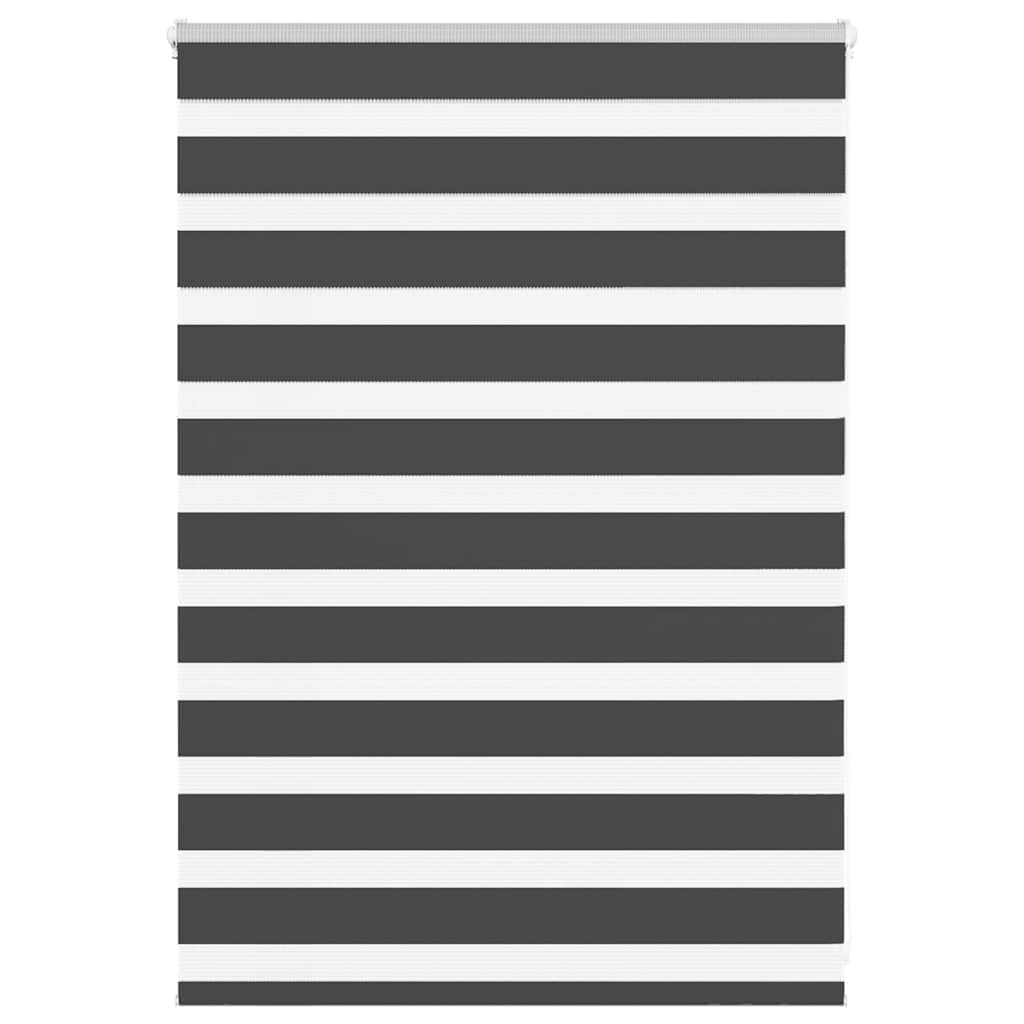 Zebra rullegardin sort 110x100 cm stofbredde 105,9 cm polyester