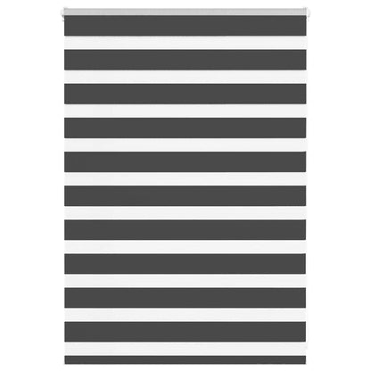 Zebra rullegardin sort 110x100 cm stofbredde 105,9 cm polyester