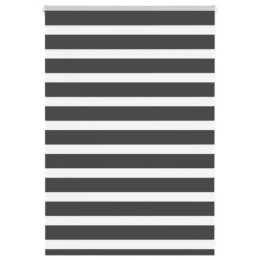 Zebra rullegardin sort 110x100 cm stofbredde 105,9 cm polyester