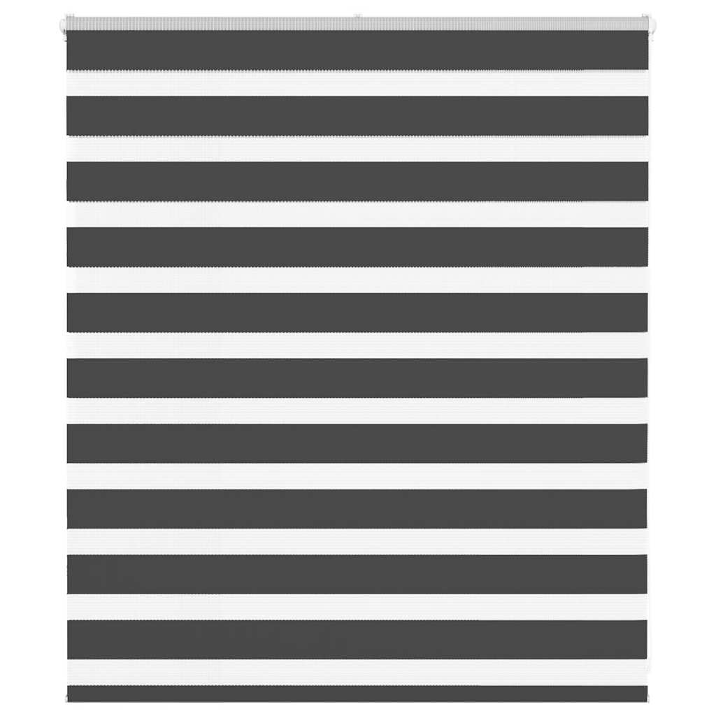 Zebra rullegardin sort 120x100 cm stofbredde 115,9 cm polyester