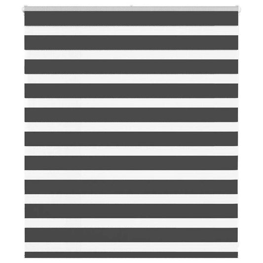 Zebra rullegardin sort 120x100 cm stofbredde 115,9 cm polyester