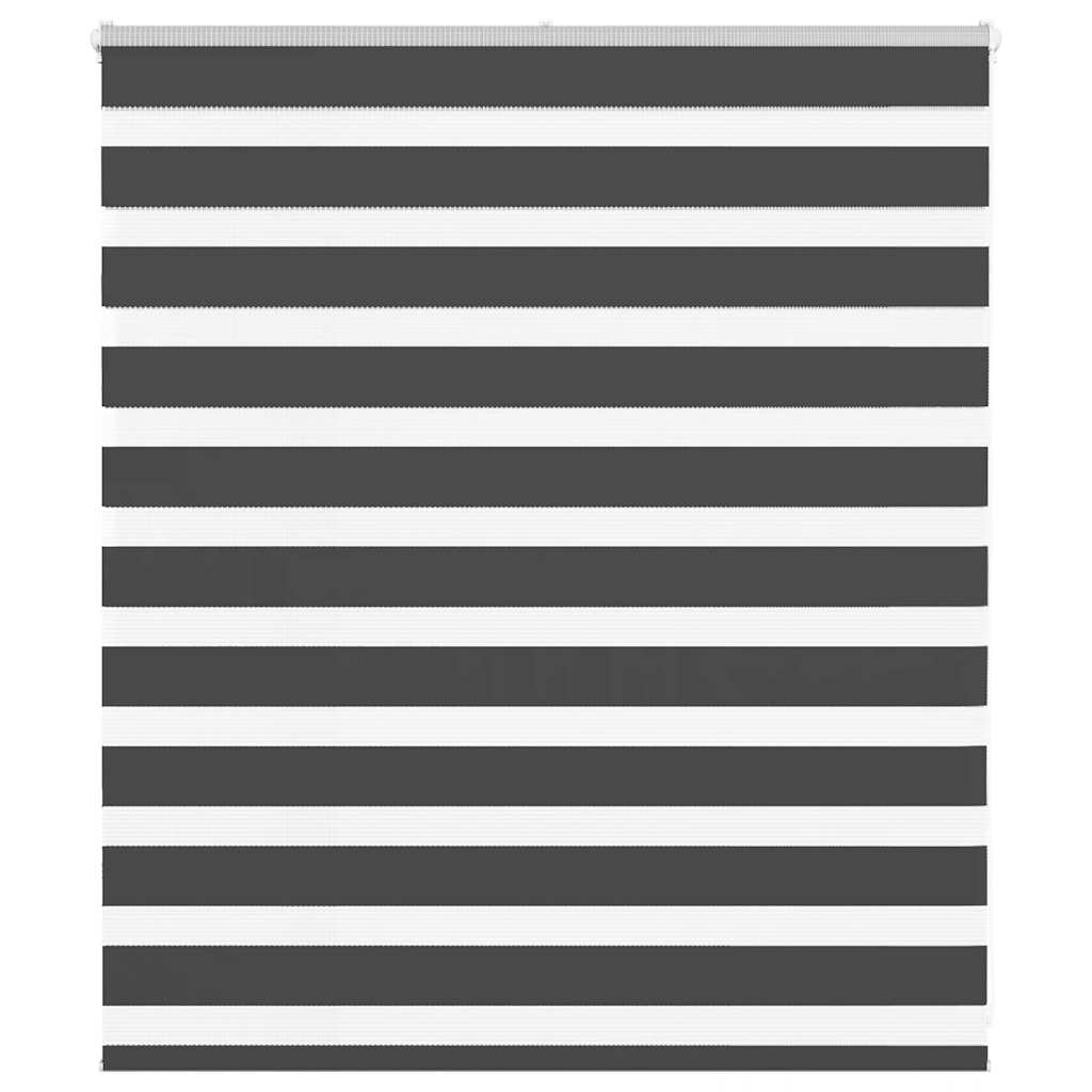 Zebra rullegardin sort 125x100 cm stofbredde 120,9 cm polyester