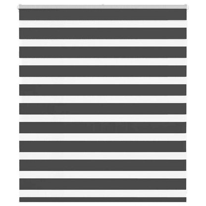 Zebra rullegardin sort 125x100 cm stofbredde 120,9 cm polyester