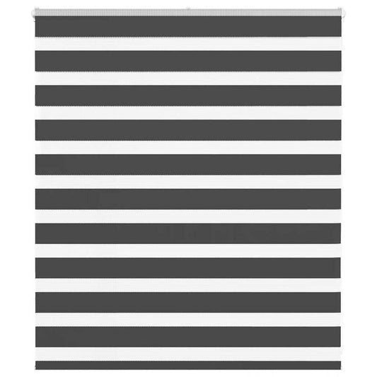Zebra rullegardin sort 125x100 cm stofbredde 120,9 cm polyester