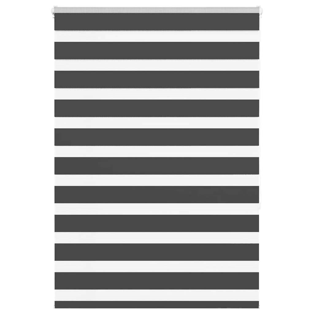 Zebra rullegardin sort 100x150 cm stofbredde 95,9 cm polyester