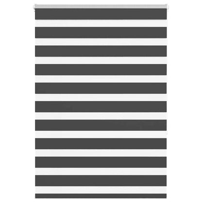 Zebra rullegardin sort 100x150 cm stofbredde 95,9 cm polyester