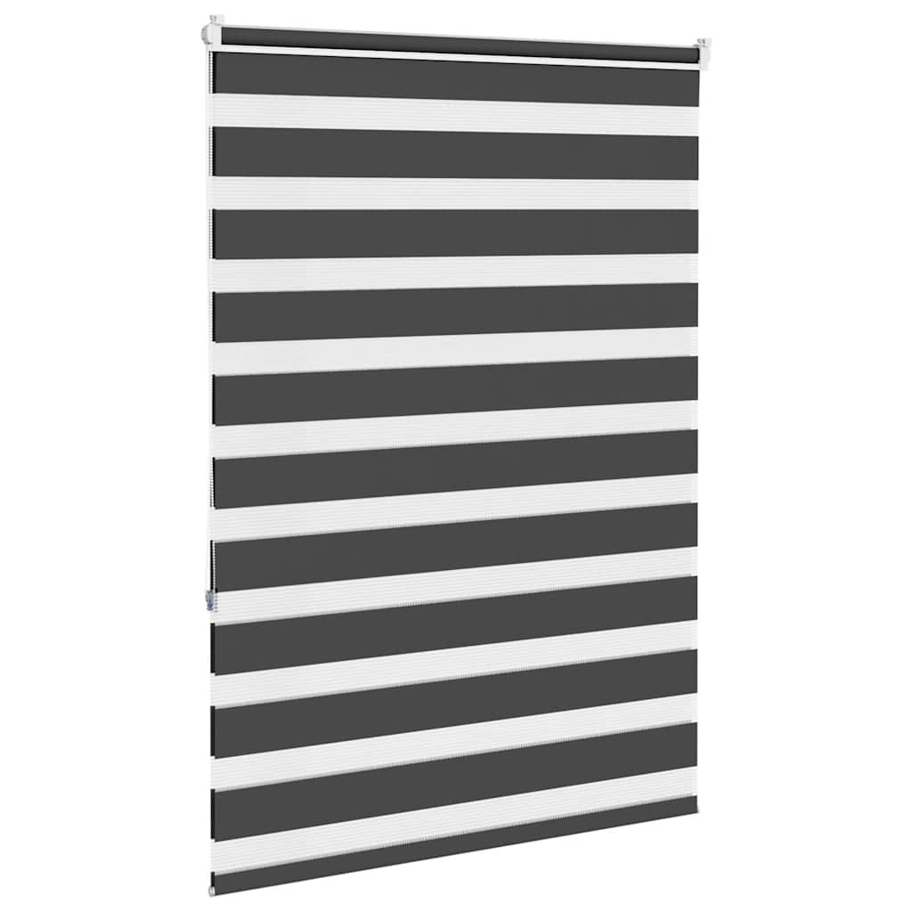 Zebra rullegardin sort 100x150 cm stofbredde 95,9 cm polyester