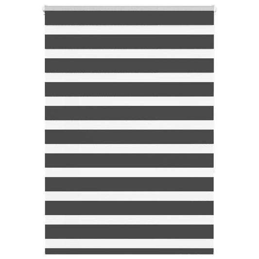 Zebra rullegardin sort 105x150 cm stofbredde 100,9 cm polyester