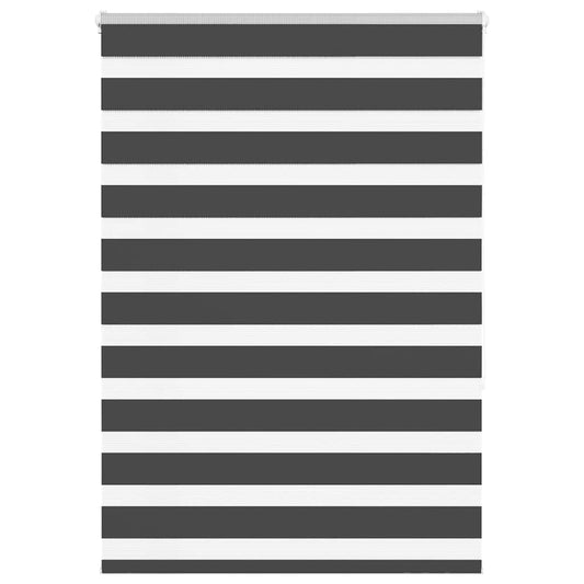 Zebra rullegardin sort 110x150 cm stofbredde 105,9 cm polyester