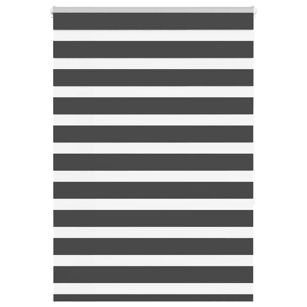 Zebra rullegardin sort 115x150 cm stofbredde 110,9 cm polyester