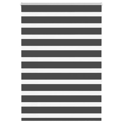 Zebra rullegardin sort 115x150 cm stofbredde 110,9 cm polyester