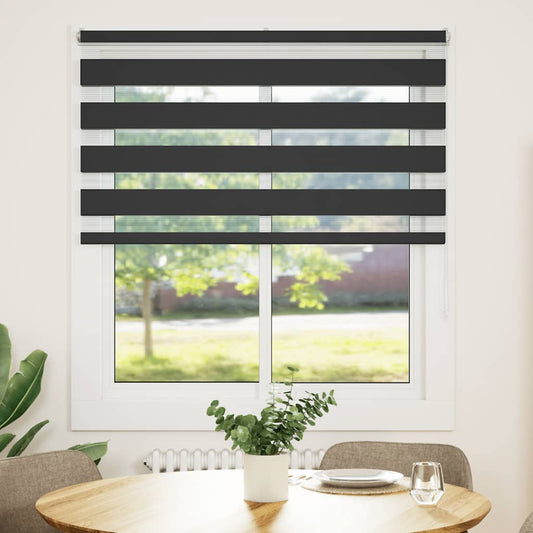 Zebra rullegardin sort 120x150 cm stofbredde 115,9 cm polyester