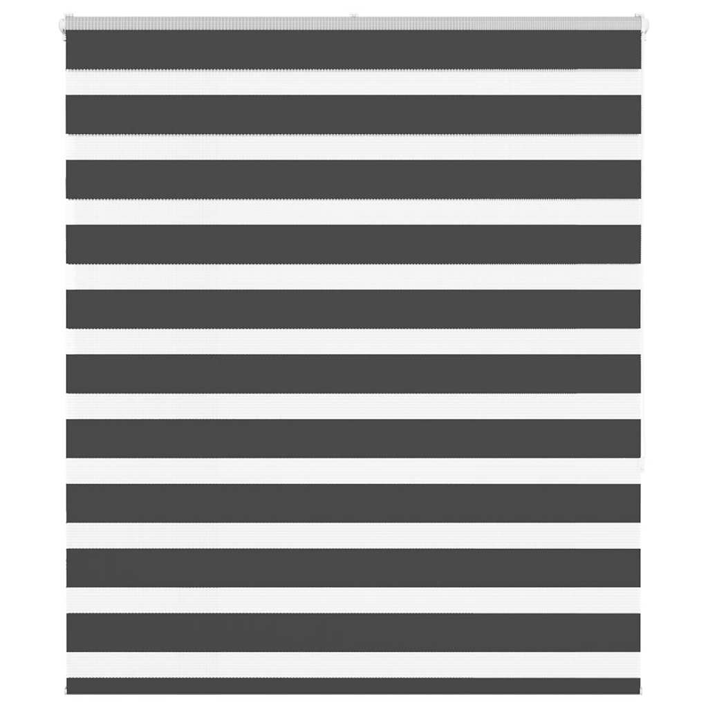 Zebra rullegardin sort 125x150 cm stofbredde 120,9 cm polyester