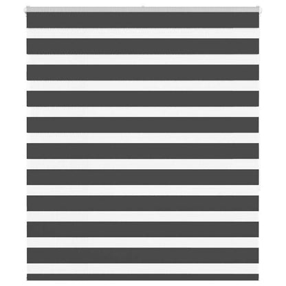 Zebra rullegardin sort 125x150 cm stofbredde 120,9 cm polyester