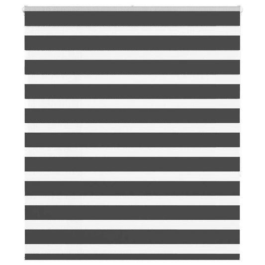 Zebra rullegardin sort 125x150 cm stofbredde 120,9 cm polyester