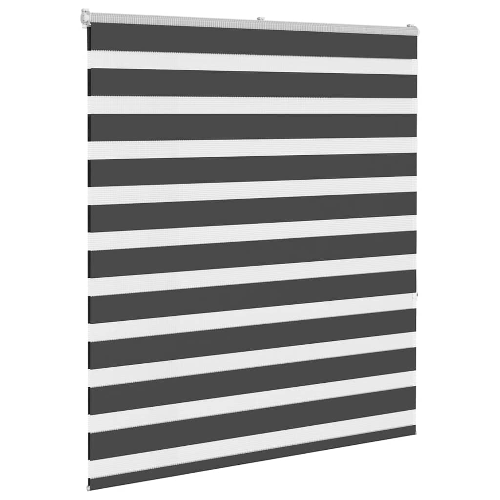 Zebra rullegardin sort 125x150 cm stofbredde 120,9 cm polyester