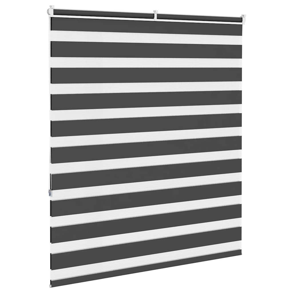 Zebra rullegardin sort 125x150 cm stofbredde 120,9 cm polyester