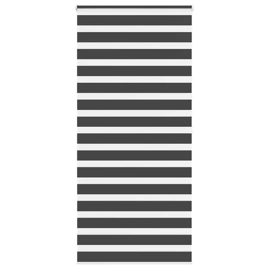 Zebra rullegardin sort 105x200 cm stofbredde 100,9 cm polyester