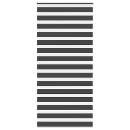 Zebra rullegardin sort 115x200 cm stofbredde 110,9 cm polyester
