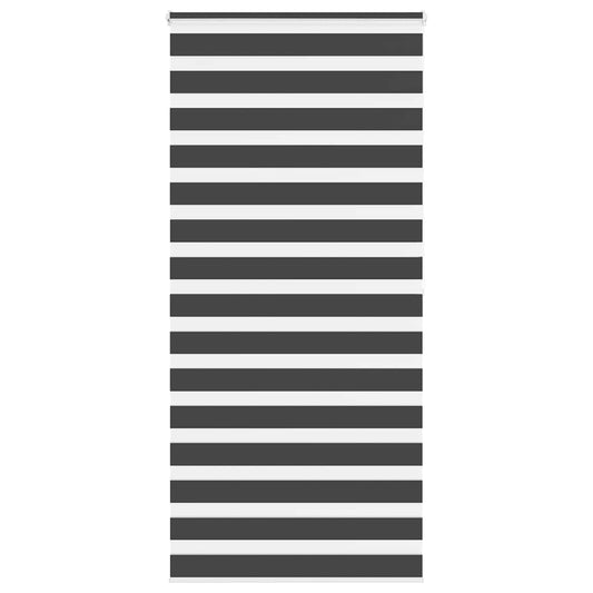 Zebra rullegardin sort 115x200 cm stofbredde 110,9 cm polyester