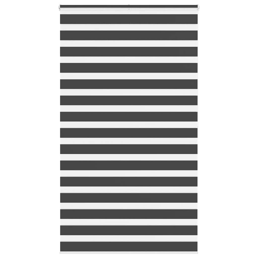 Zebra rullegardin sort 120x200 cm stofbredde 115,9 cm polyester