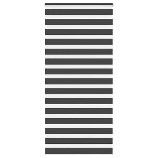 Zebra rullegardin sort 100x230 cm stofbredde 95,9 cm polyester