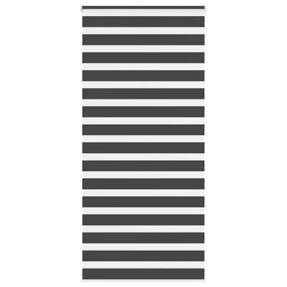Zebra rullegardin sort 110x230 cm stofbredde 105,9 cm polyester