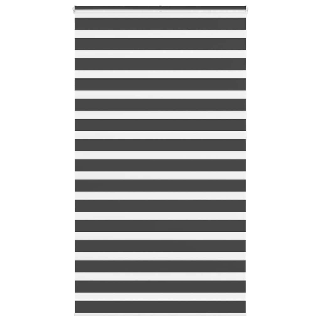 Zebra rullegardin sort 120x230 cm stofbredde 115,9 cm polyester