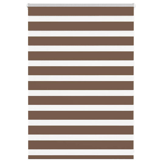 Zebra rullegardin brun 110x100 cm stofbredde 105,9 cm polyester