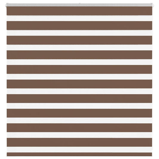 Zebra rullegardin brun 145x100 cm stofbredde 140,9 cm polyester