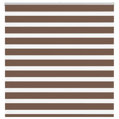 Zebra rullegardin brun 150x100 cm stofbredde 145,9 cm polyester
