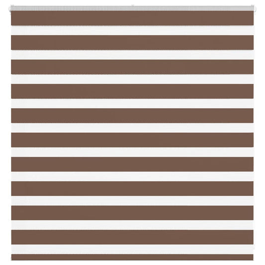 Zebra rullegardin brun 150x100 cm stofbredde 145,9 cm polyester