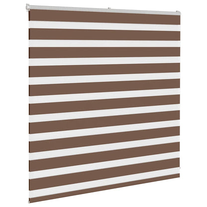 Zebra rullegardin brun 150x100 cm stofbredde 145,9 cm polyester