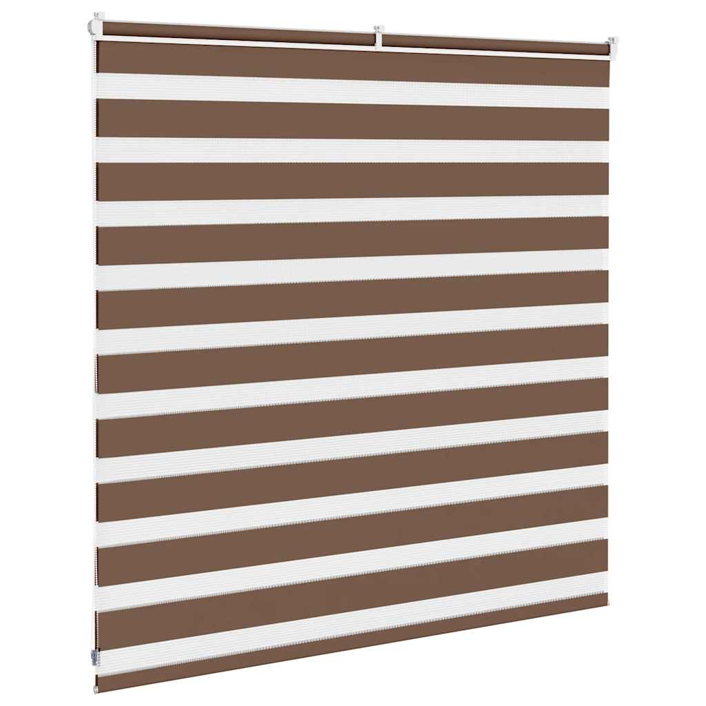 Zebra rullegardin brun 150x100 cm stofbredde 145,9 cm polyester