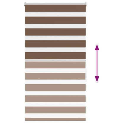 Doppelrollo Braun 75x150 cm Stoffbreite 70,9 cm Polyester