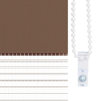 Doppelrollo Braun 85x150 cm Stoffbreite 80,9 cm Polyester