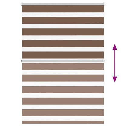 Doppelrollo Braun 100x150 cm Stoffbreite 95,9 cm Polyester