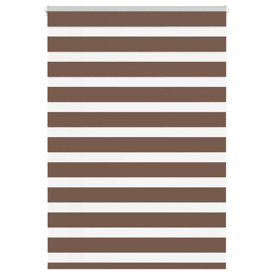 Zebra rullegardin brun 105x150 cm stofbredde 100,9 cm polyester