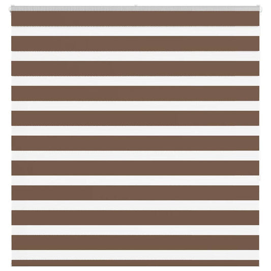 Zebra rullegardin brun 140x150 cm stofbredde 135,9 cm polyester