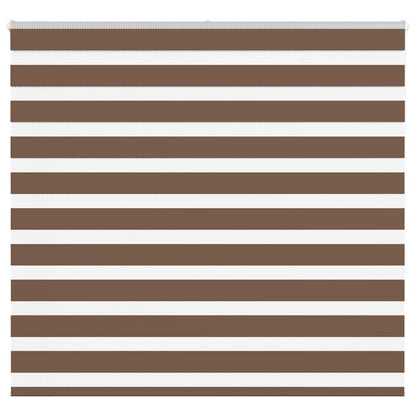 Zebra rullegardin brun 155x150 cm stofbredde 150,9 cm polyester
