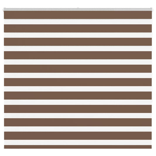 Zebra rullegardin brun 155x150 cm stofbredde 150,9 cm polyester