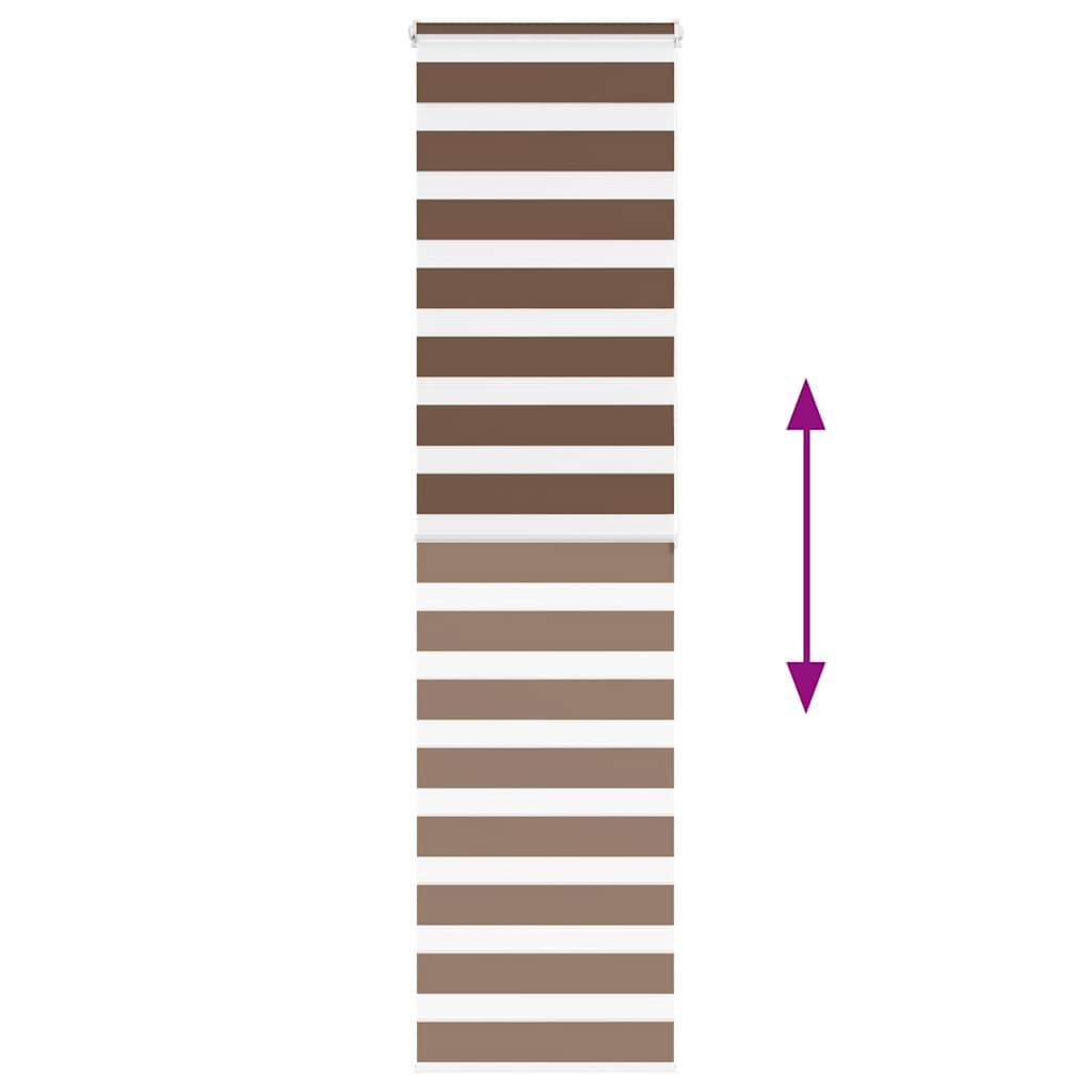 Doppelrollo Braun 55x200 cm Stoffbreite 50,9 cm Polyester