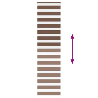 Doppelrollo Braun 55x200 cm Stoffbreite 50,9 cm Polyester