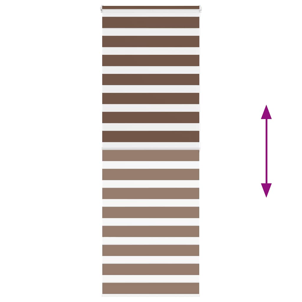 Doppelrollo Braun 75x200 cm Stoffbreite 70,9 cm Polyester