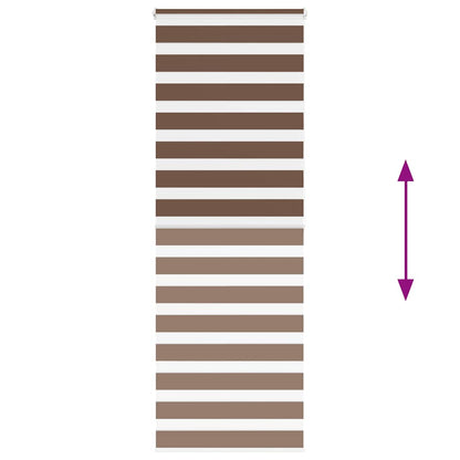 Doppelrollo Braun 75x200 cm Stoffbreite 70,9 cm Polyester