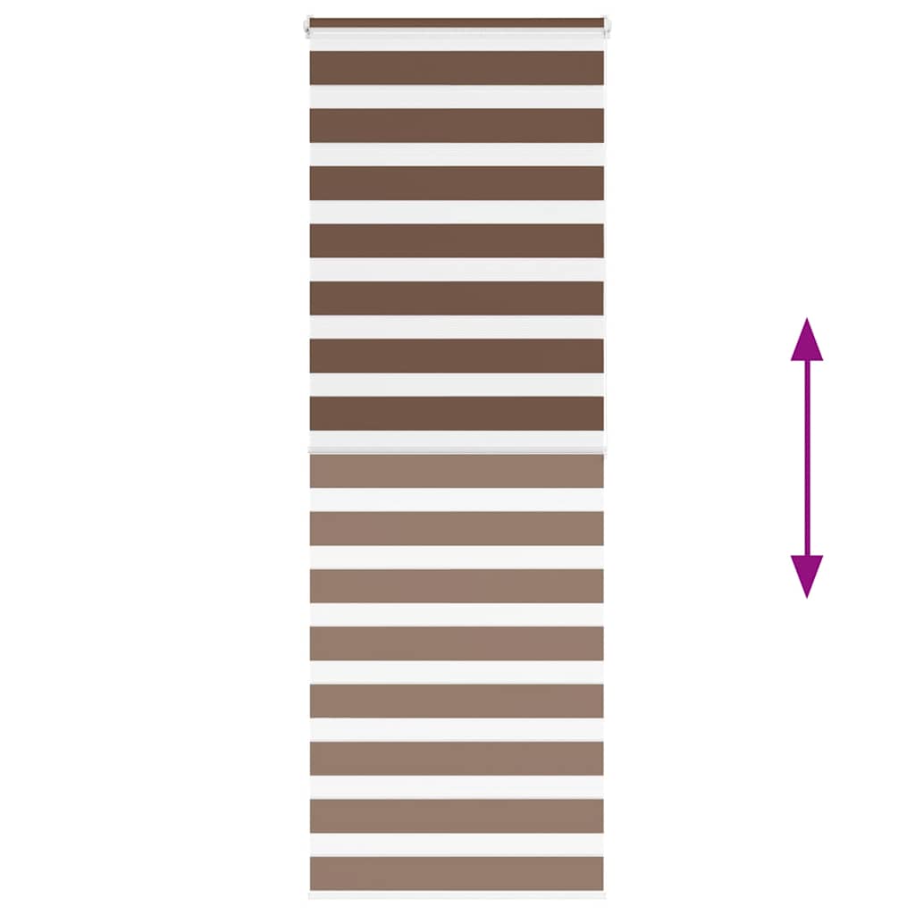 Doppelrollo Braun 90x200 cm Stoffbreite 85,9 cm Polyester