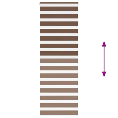 Doppelrollo Braun 90x200 cm Stoffbreite 85,9 cm Polyester