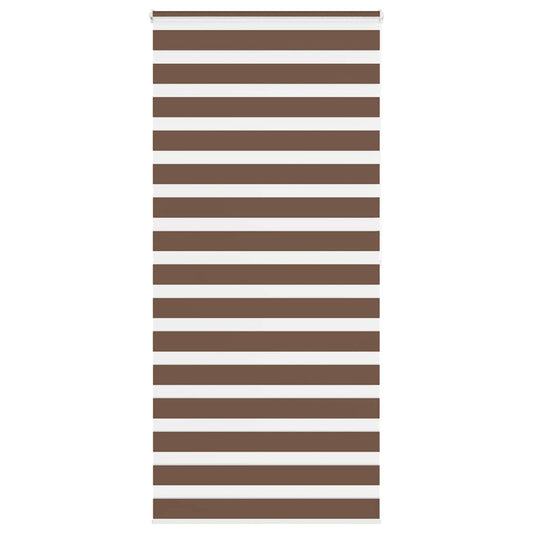 Zebra rullegardin brun 100x200 cm stofbredde 95,9 cm polyester